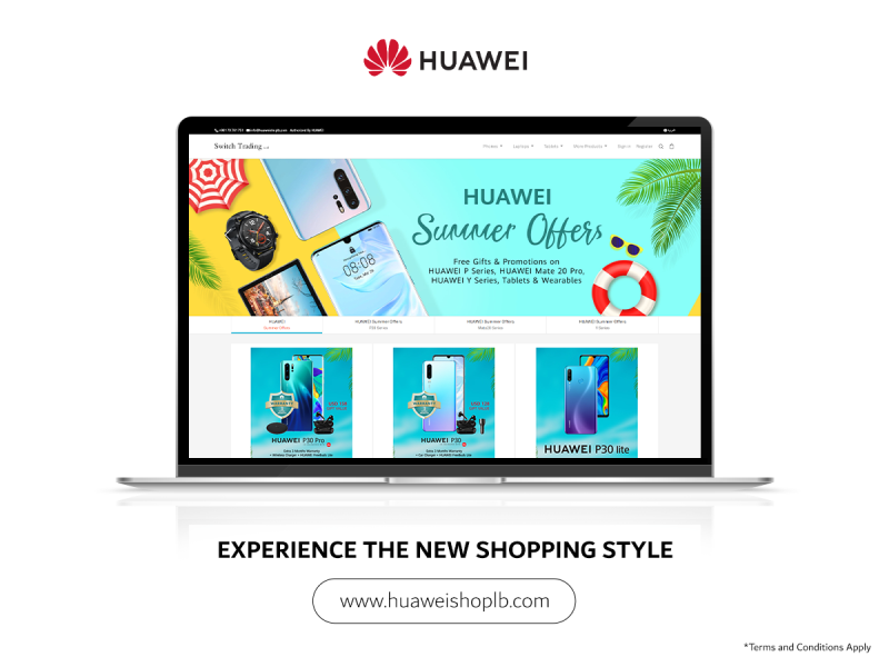 Huawei store is Online in Lebanon